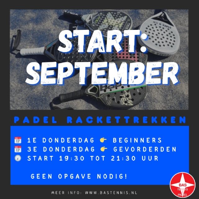 NIEUW! PADEL RACKETTREKKEN